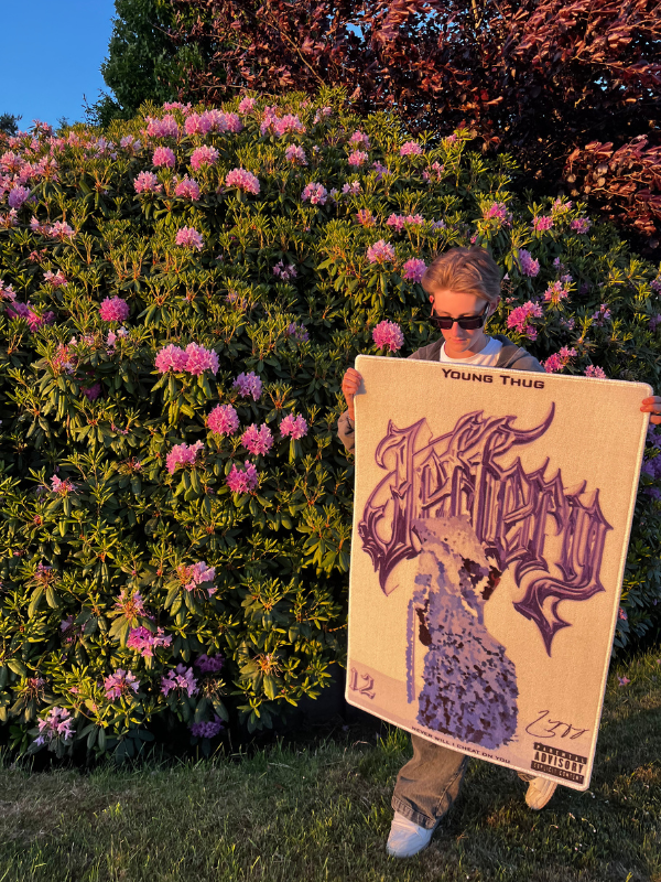 Jeffery album rug – colorful hip hop decor piece for room aesthetic