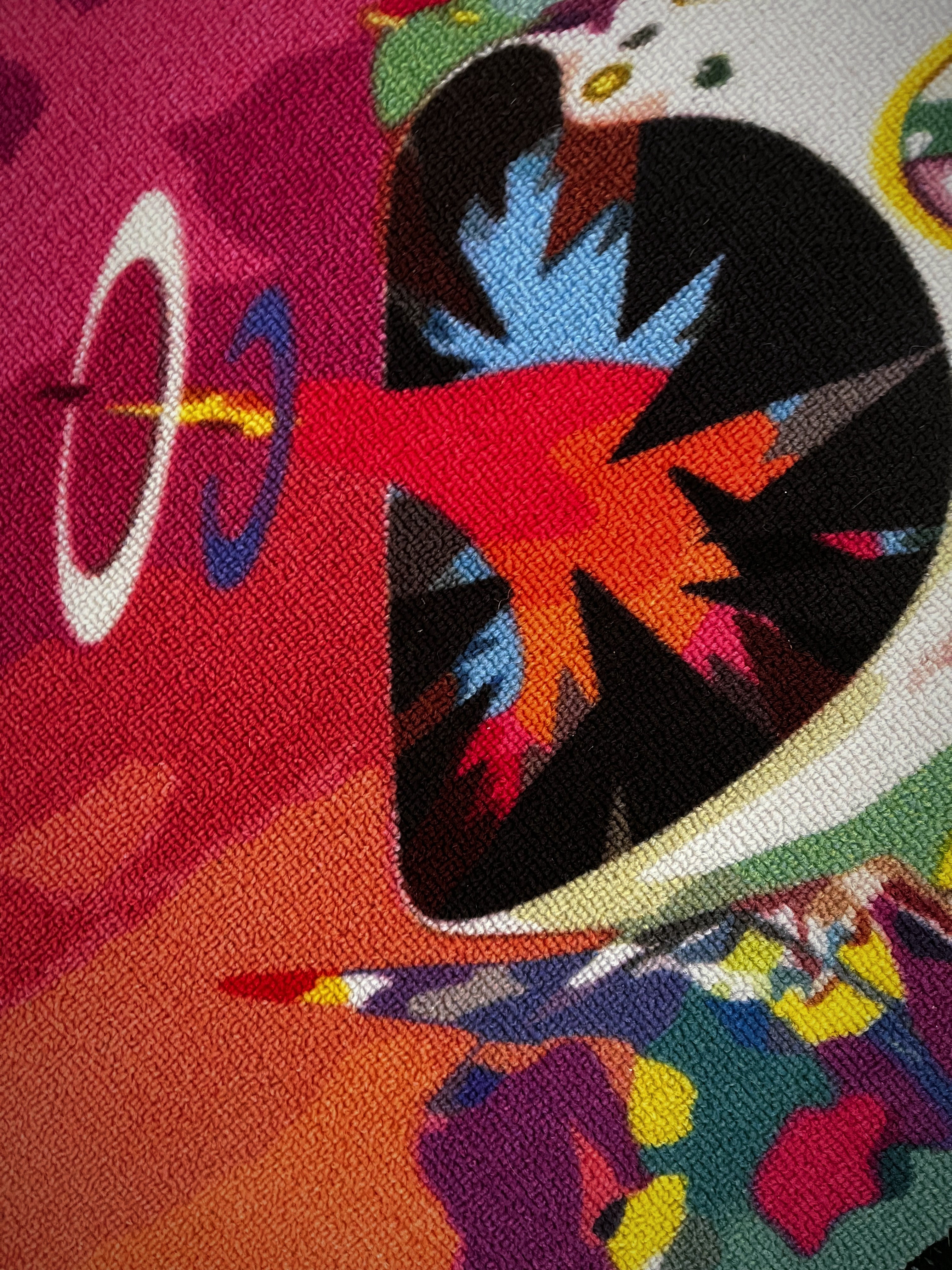 Kanye Graduation rug – colorful music inspired room aesthetic